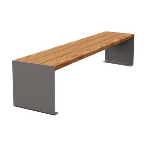 KUBE steel and wood bench - Procity