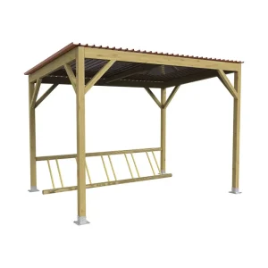 Procity Turin wooden bicycle shelter